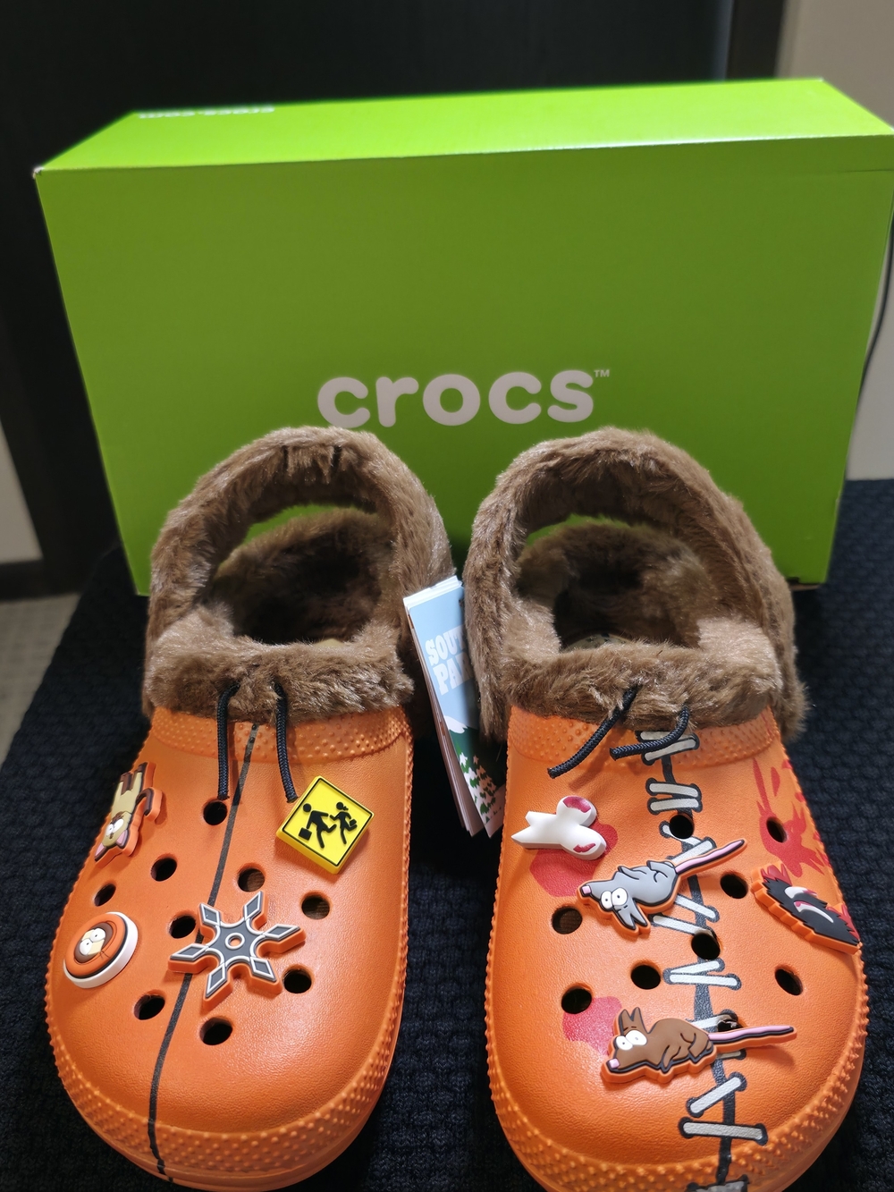 Crocs Classic Lined South Park "Kenny" Orange Clogs Limited Edition
